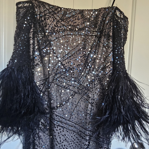 Rickie Freeman Teri Jon Sequin Off Shoulder Maxi 2024 - Picture 5 of 5